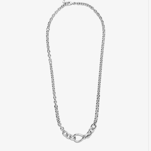 Pandora Chunky Infinity Knot Chain Necklace - Picture 2 of 12